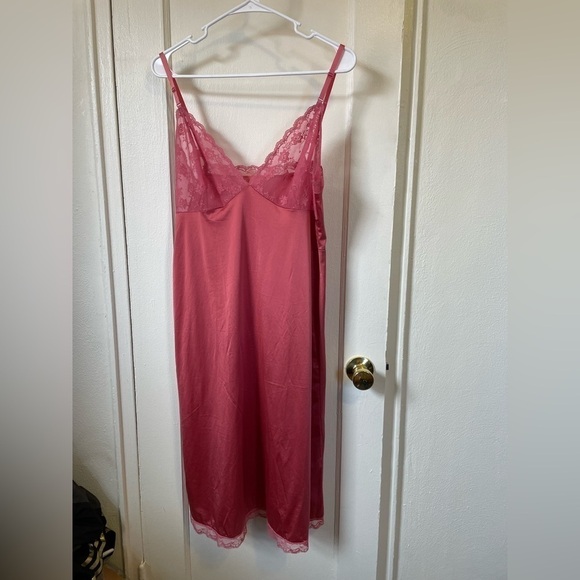 DIXIE BELLE Vintage Pink Lace Slip Dress - Picture 1 of 6
